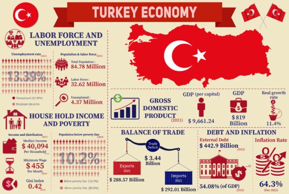 A Visual Guide to Turkey's Economy: Unlocking Data with Infographic Charts