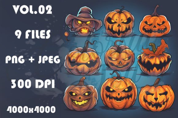 Halloween Pumpkin Graphics Vol.01: Your Creative Toolkit for the Season