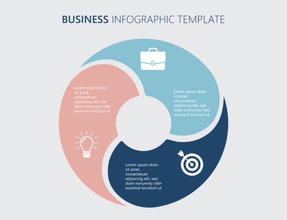 Mastering Communication and Planning with the Three Steps Business Infographic