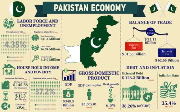 Pakistan Economy Infographic Charts: A Visual Toolbox for Clear Communication