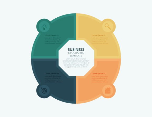 Powerful Polygon Business Infographics Simplify Communication