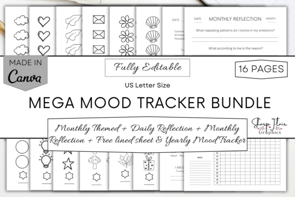 The Mega Mood Tracker Canva Template: A Simple Tool for a Complex Self