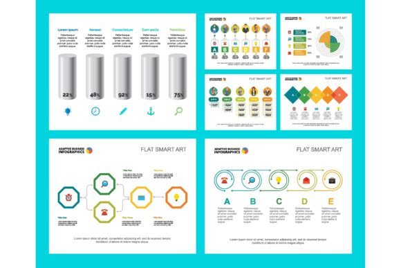 The Value of a Colorful Infochart Diagrams Set for Presentations