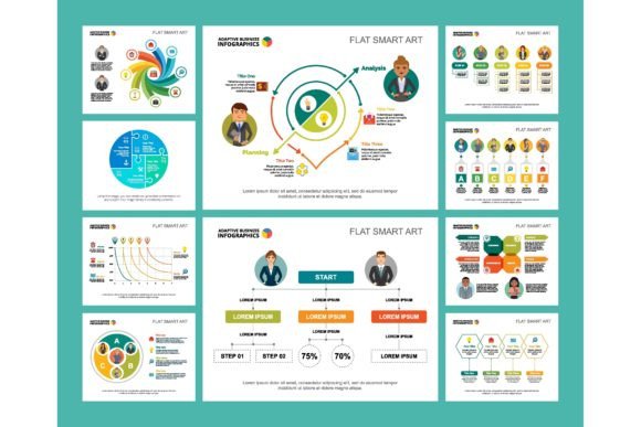 The Visual Strategy Shift: How Colorful Research and Planning Infographics Redefine Professional Communication