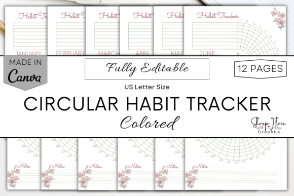 Unlocking Consistency with a Circular Habit Tracker Canva Template
